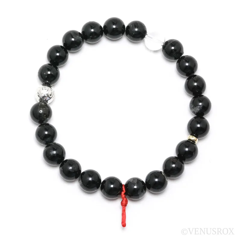 TOURMALINE (BLACK & BROWN) WITH QUARTZ BRACELET