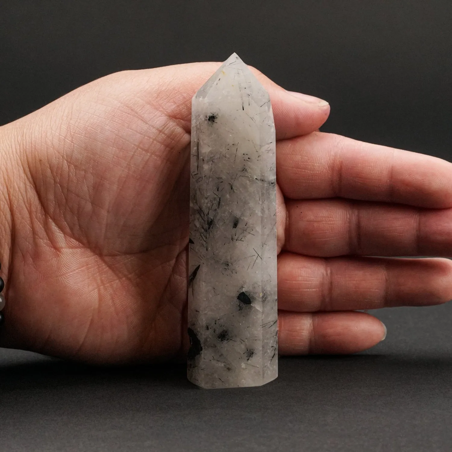 Tourmaline Quartz Point From Brazil (99.3 grams)