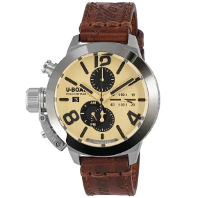 U-Boat Men's Watch Classico Tungsteno CAS2 Chronograph Beige 9568