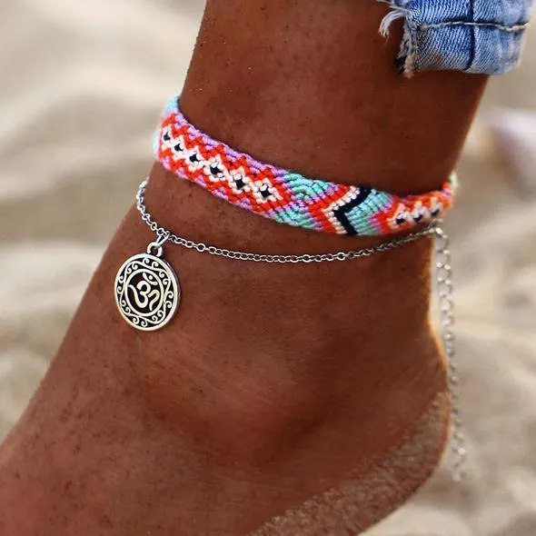 Vivid Boho Layers Anklet